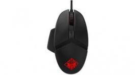 2VP02AA#ABB, OMEN Reactor Wired USB Mouse 16000dpi Black / Red, HP