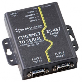 ES-457, Промышленный модуль: сервер последовательных портов; 5?30ВDC, BRAINBOXES