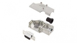 DCMR09-ULP-HDS15-K, DA-15 Socket HD D-Sub Connector Kit, Zinc Backshell, Encitech Connectors