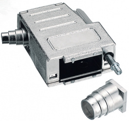 DSSK-M-15-L-K, Металлизированный кожух D-Sub 15P, Encitech Connectors