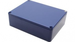 1590BB2CB, Diecast Stomp Box, Aluminium, Blue, 94 x 119 x 38 mm, Hammond