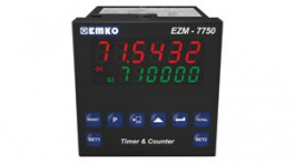 EZM-7750.2.00.2.0/00.00/0.0.0.0, Multifunction Counter, 69x69mm, 24V, 10kHz, LED, 7-Segment, 11mm, 6 Digits, EMKO Elektronik A.S.
