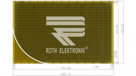 RE200-DSPT, Prototyping board FR4 epoxy heat tin-plated, Roth Elektronik