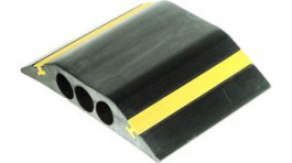 26140635, Industrial Floor Cable Protector, HiViz3, 4.5 m x 178 mm, Black / Yellow, Vulcascot
