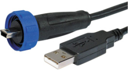 PX0441/3M00, USB Connector, USB A/mini-USB B 3 m, Bulgin