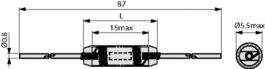 SMSC-230M, Индуктор, аксиальные выводы 23 uH 0.7 A, FASTRON