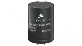 B43547A9107M000 , Electrolytic Capacitor, Snap-In 100uF 20% 400V, TDK-Epcos