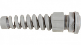 PMS12 SL080, Cable Gland, M12 x 1.5, Spiral with Locknut; 8 mm; IP68; Sla, Alpha Wire