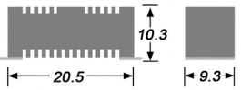 RWS7 800R J, Резистор, SMD 800 Ω 7 W ± 5 % SMD, Arcol