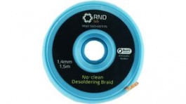 RND 560-00195, Desoldering Braid 1.5m 1.4mm Yellow, RND Lab