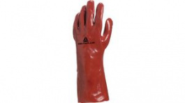 PVC733510, PVC Glove Size=10 Red, Delta Plus