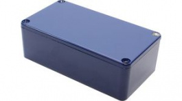 1590B2CB, Diecast Stomp Box, Aluminium, Blue, 60 x 112 x 38 mm, Hammond