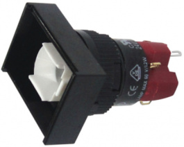 SD16-LAT1-1S, Кнопочный переключатель с подсветкой 18 x 24 mm Функция фиксации 1 NO+1 NC, DECA SWITCHLAB