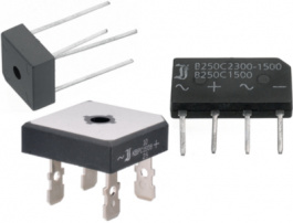 KBPC10/15/2500WP [160 шт], Мостовые выпрямители 50 V 25 A QUAD-28.6 Wire уп-ку=160 ST, Diotec Semiconductor