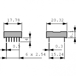 DLR 1414, СИД, точечный матричный дисплей 4, Osram Opto Semiconductors