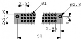 V42254-B2202-C480, Многополюсный разъем, C/2 48-штыревой DIN 41612, TE connectivity
