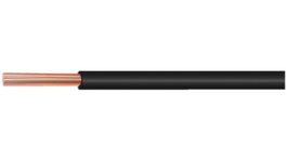 E 3207 BLACK [100 м], Stranded wire, 0.035 mm2, black Silver-plated copper, Habia Cable