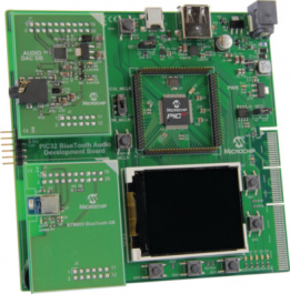 DV320032, Комплект для разработки PIC32 Bluetooth audio, Microchip
