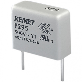 P295BJ222M500A, Y-конденсатор 2.2 nF 500 VAC, Kemet