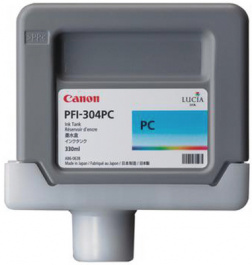 PFI-306PC, Картридж с чернилами PFI-304PC цвет Photo Cyan (светло-голубой), CANON