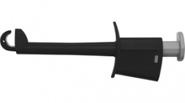 SKPS 8341 NI / SW, Safety Hook Clip diam. 4 mm black 1000 V; 20 A; CAT I, Schutzinger