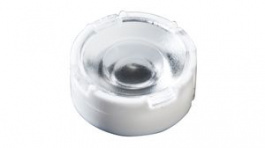 CA12428_TINA3-WWW, Lens Assembly, Clear / White, 16.1 x 6.9mm, Round, 70°, LEDIL