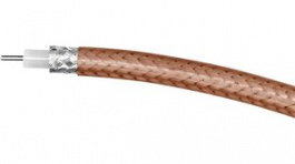 3000017900 [100 м], Coaxial Cable RG179 7x 0.1mm Silver-Plated Copper FEP Brown, Habia Cable