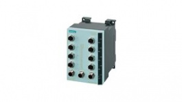 6GK5208-0HA10-2AA6, Industrial Ethernet Switch, Ports 8 M12, 100Mbps, Managed, Siemens