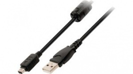 CCGP60802BK20, Camera Data Cable USB A Male - Olympus 12-pin Male 2m Black, Nedis (HQ)