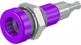 23.0110-26, Panel Mount Socket diam.4mm Violet 25A 30V Optalloy-Plated, Staubli (former Multi-Contact )