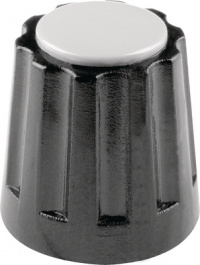 331.4, Пластмассовая поворотная ручка без линии черный 14.5 mm, Mentor