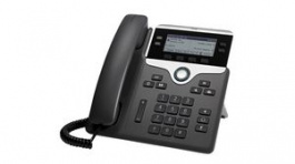 CP-7841-3PCC-K9=, IP Telephone with Multiplatform Phone Firmware, 2x RJ45, Black, Cisco Systems