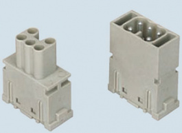 CX 05 SF, Модульные блоки,пружинное соединение - вставки-розетки для гнездовых контактов, ILME