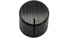 RND 210-00334, Aluminium Knob, black, 6.4 mm shaft, RND Components