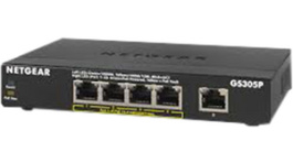 GS305P-100PES, 5-Port Gigabit Ethernet Switch, Desktop, NETGEAR