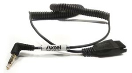 AXC-35, Coiled Headset Cable, 3.5 mm - 1x QD, Axtel