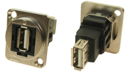 CP30208NM, USB Adapter in XLR Housing, 4, 2 x USB 2.0 A, Cliff