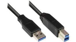 GC 2710-S05, USB 3.0 Cable 5 m Black, -