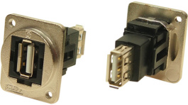CP30208NM3, USB Adapter in XLR Housing, 4, USB 2.0 A, Cliff