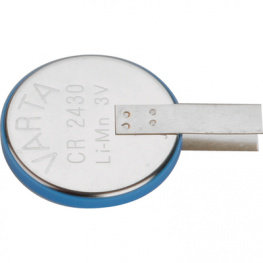 CR2430KM.LF, Элементы питания кнопочного типа с лепестками для пайки Литий 3 V 280 mAh, Varta