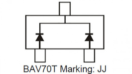 BAV70T-7-F, Switching diode SOT-523 85 V 500 mA, Diodes/Zetex