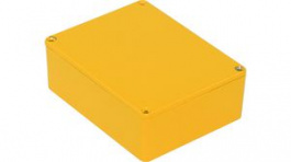 1590BBSYL, Diecast Stomp Box, Aluminium, Yellow, 94 x 120 x 42 mm, Hammond