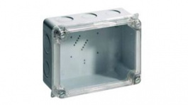 CLWIB 2, Junction Box with Clear Lid 120x160x70mm Light Grey Thermoplastic IP65, WISKA LTD