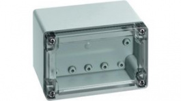 10150401, Plastic Enclosure Without Knockout, 122 x 82 x 85 mm, ABS, IP66/67, Grey, Spelsberg