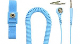RND 560-00212, Antistatic Adjustable Hypoallergenic Wrist Strap Set 10mm Blue, RND Lab