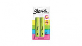 1825660, Marker Pen, Yellow, Highlighter, Fine/Medium/Broad, 2pcs, Sharpie
