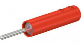 23.0240-22, Pin Adapter 4mm Red 20A 600V Nickel-Plated, Staubli (former Multi-Contact )