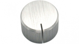 RND 210-00362, Aluminium Knob, silver, 6.4 mm shaft, RND Components
