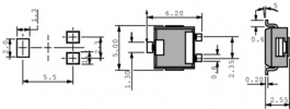 3314G-1-252E, Single-turn film trimmer Cermet SMD 2.5 kΩ 250 mW, Bourns