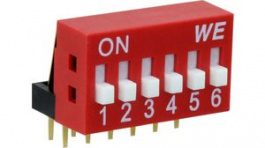 418217270906A, DIP Switch Raised 6-Pin 2.54mm Through Hole, WURTH Elektronik